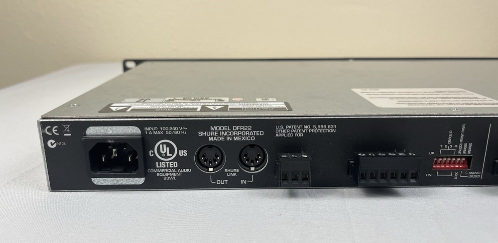Shure DFR22 Audio Processor with Feedback Reduction Soundplex Signal Processing