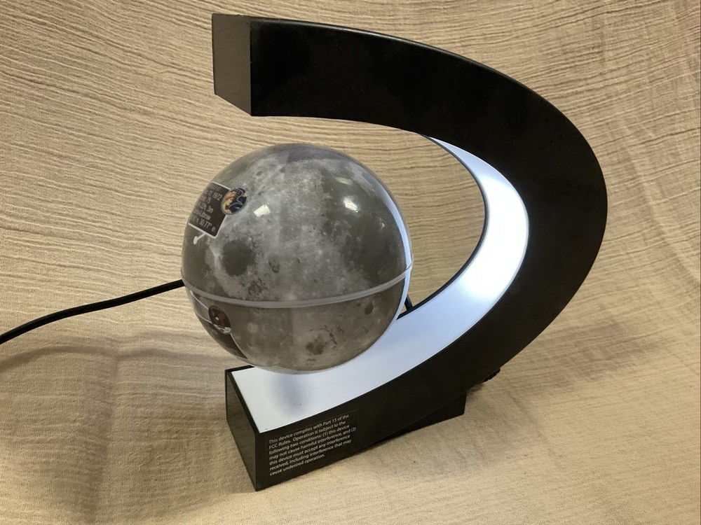Floating globe, Magnetic Levitating Geographic Globes with LED Lights, Blue