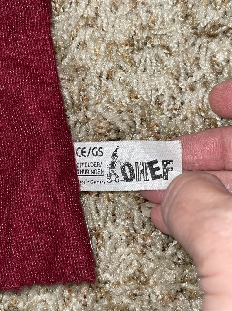 DREF German Hand Puppet Felt Body & Wooden Head