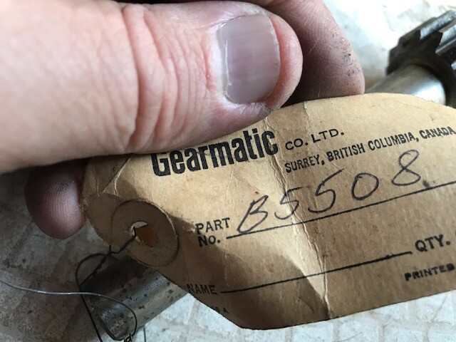B5508 GEARMATIC GEAR SHAFT