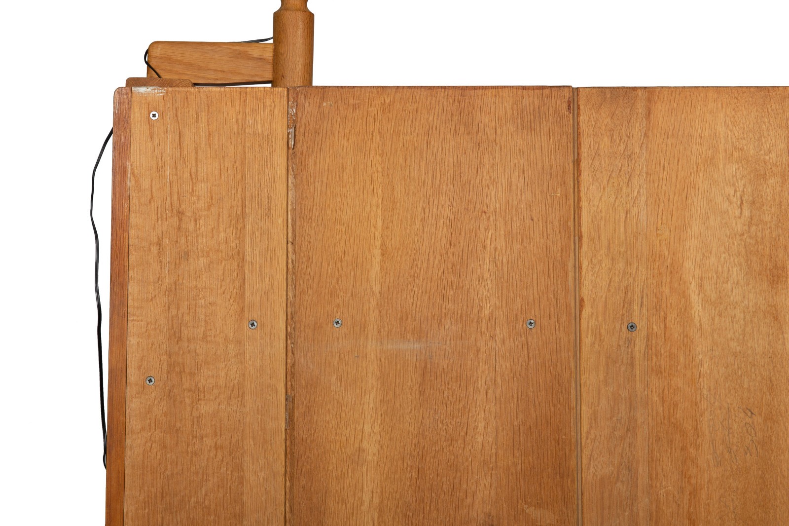 French Modernist Oak Bar Cabinet Bookshelf by Guillerme and Chambron