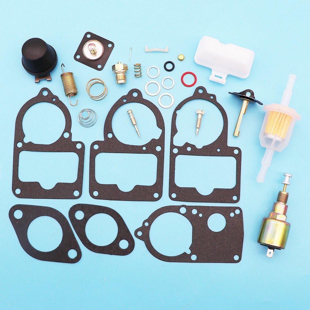 Carburetor Rebuild Kit for VW SOLEX 28-34 PICT3 W Cut off Valve & Floats 700-34