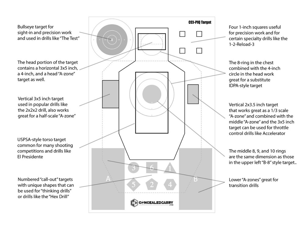 CCI Pistol Intelligence Target – 100 Pack