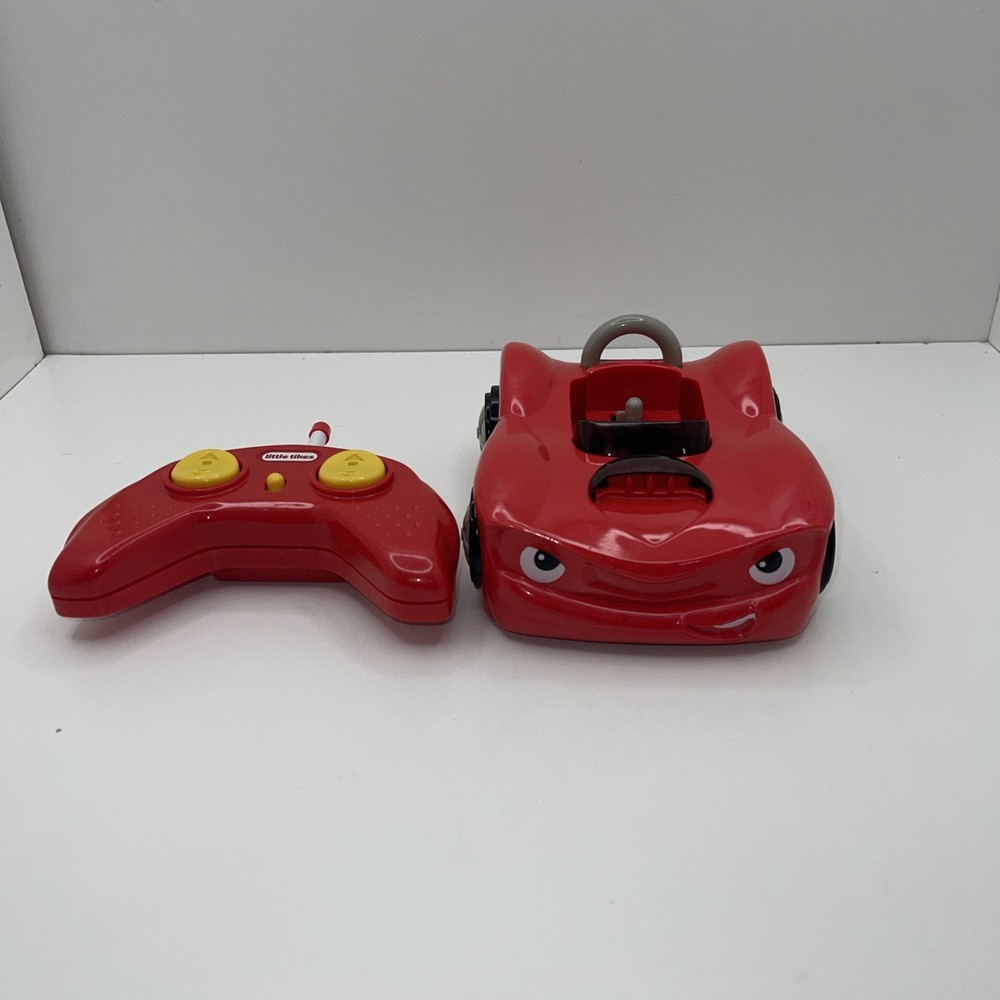 Little Tikes RC Bumper Red Car Remote Controlled Tested Works