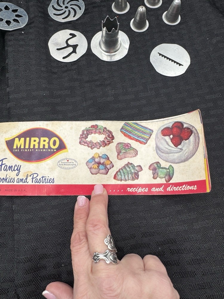 vintage mirro cookie pastry press