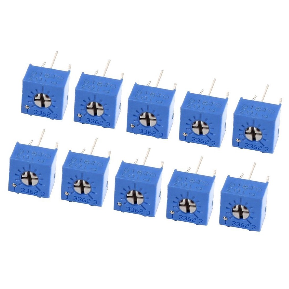 10 Pcs Potentiometer Trimmer Variable Resistor 3362P-103 10K Ohm