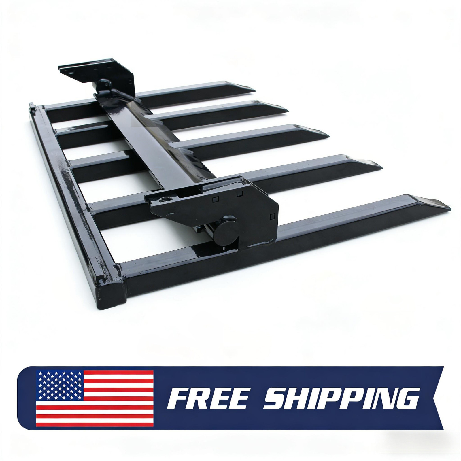 60" Clamp Debris Forks Tractor Skid Steer Loader Bucket Pallet Forks Heavy Steel