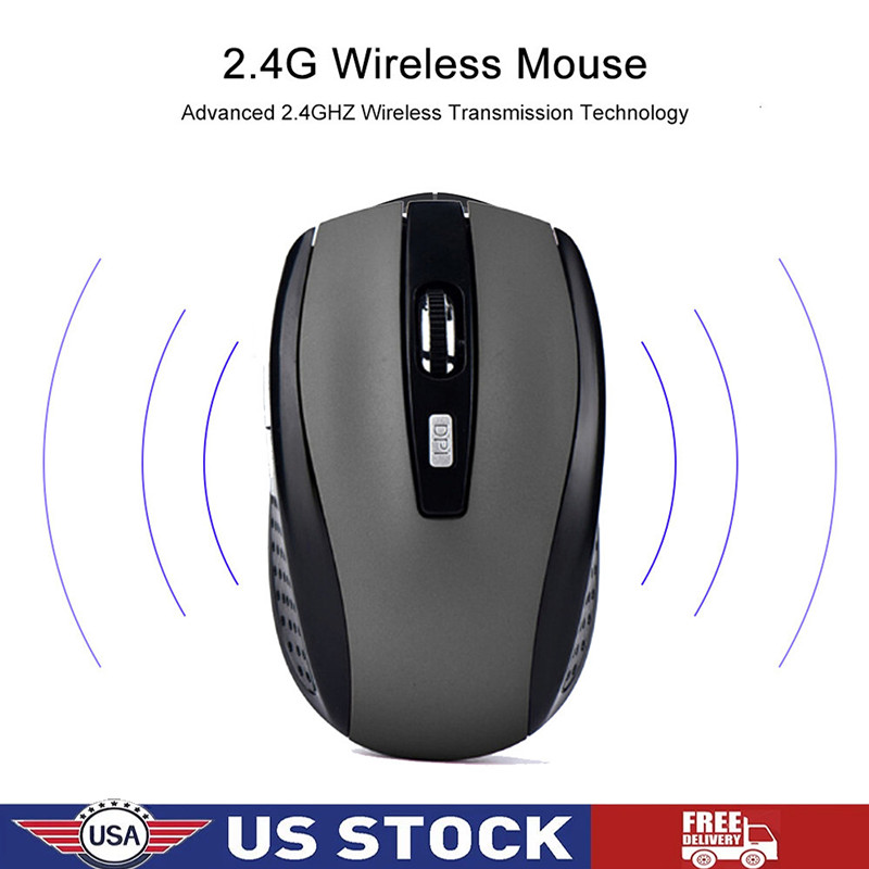 Wireless Optical Mouse Mice 2.4GHz USB Receiver For Laptop PC Computer DPI lot