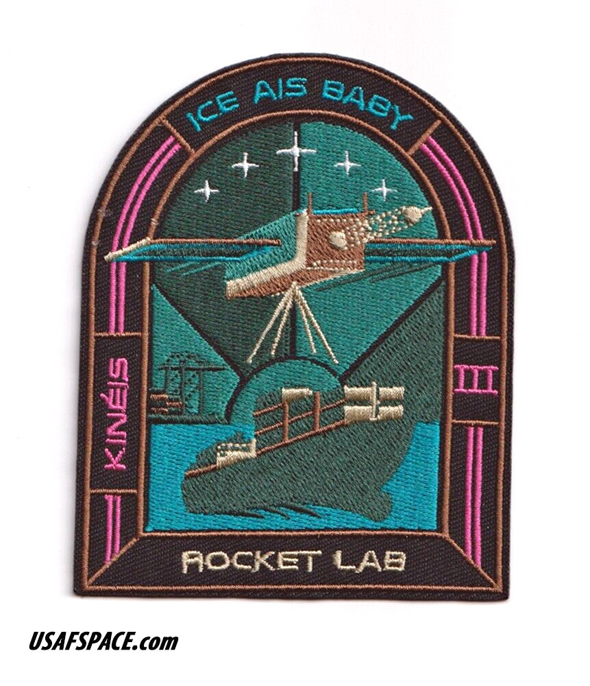 Authentic ROCKET LAB 55 'Ice AIS Baby' SATELLITE SPACE Mission PATCH