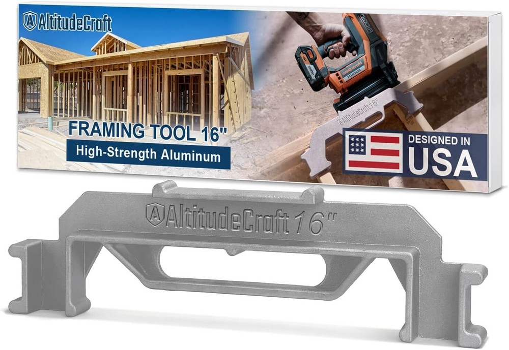 16-Inch Precision Framing Stud Layout Tool for Fast & Accurate Construction