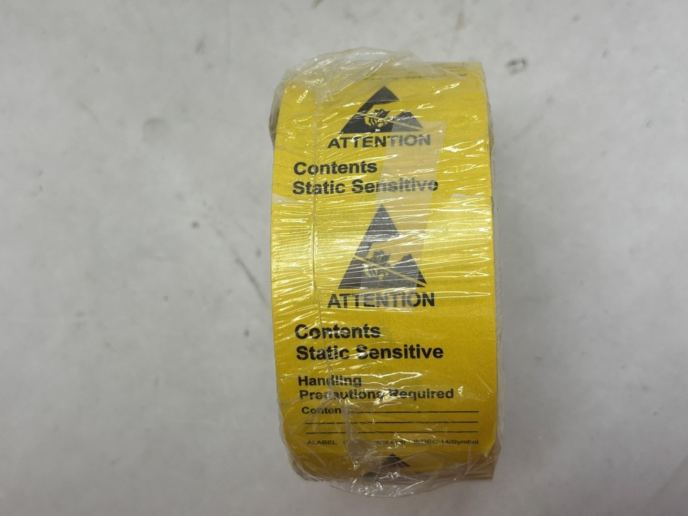 SCS Static Control RS-471 Static Sensitive Labels 1-7/8x2-1/2 500/roll 3 Pack