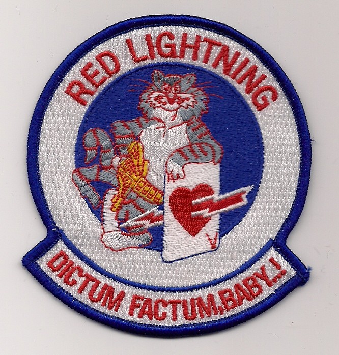 VF-194 RED LIGHTNING TOMCAT FIGHTER SQN patch