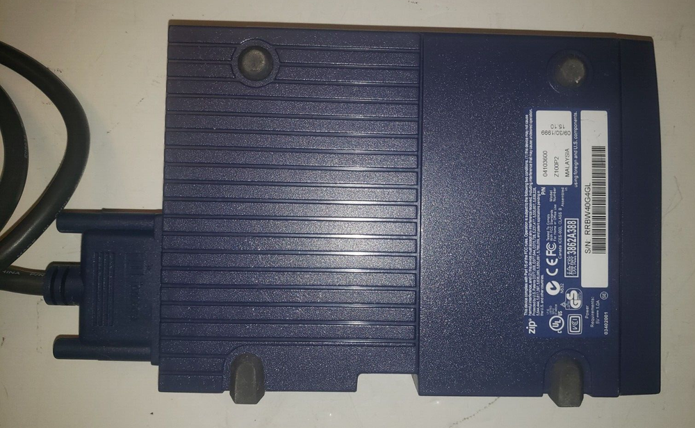 iomega Z100P2 External Floppy Disk Drive Model 100% Untested No Power Supply