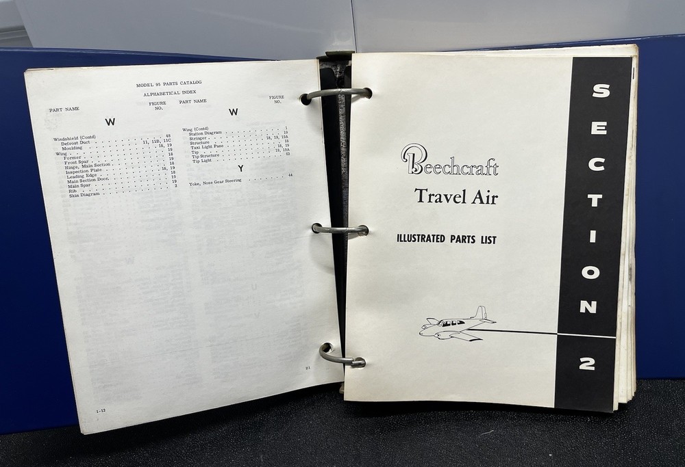 Beechcraft 95 Parts Catalog Original Heavy