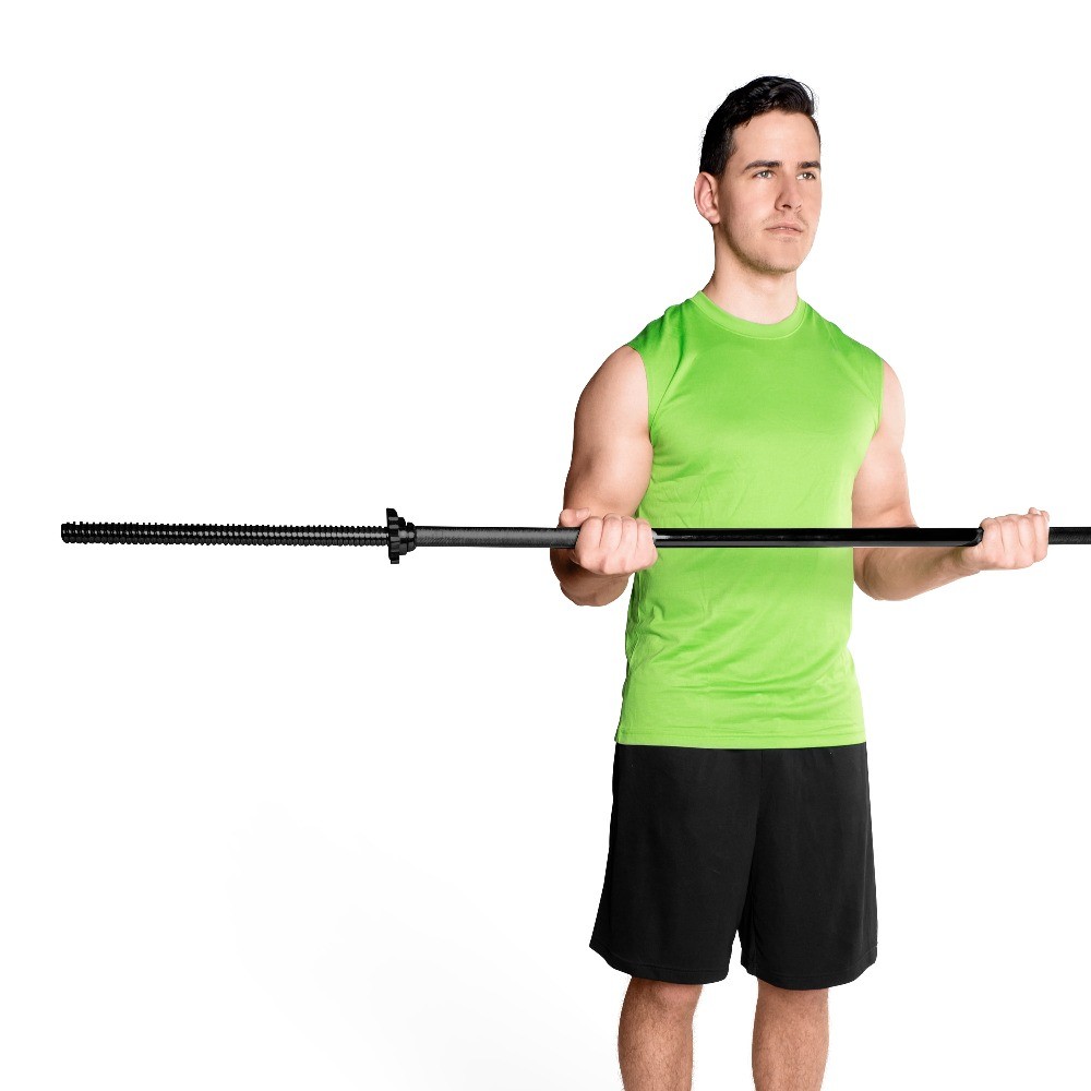 72" Regular Solid Threaded Bar, Black