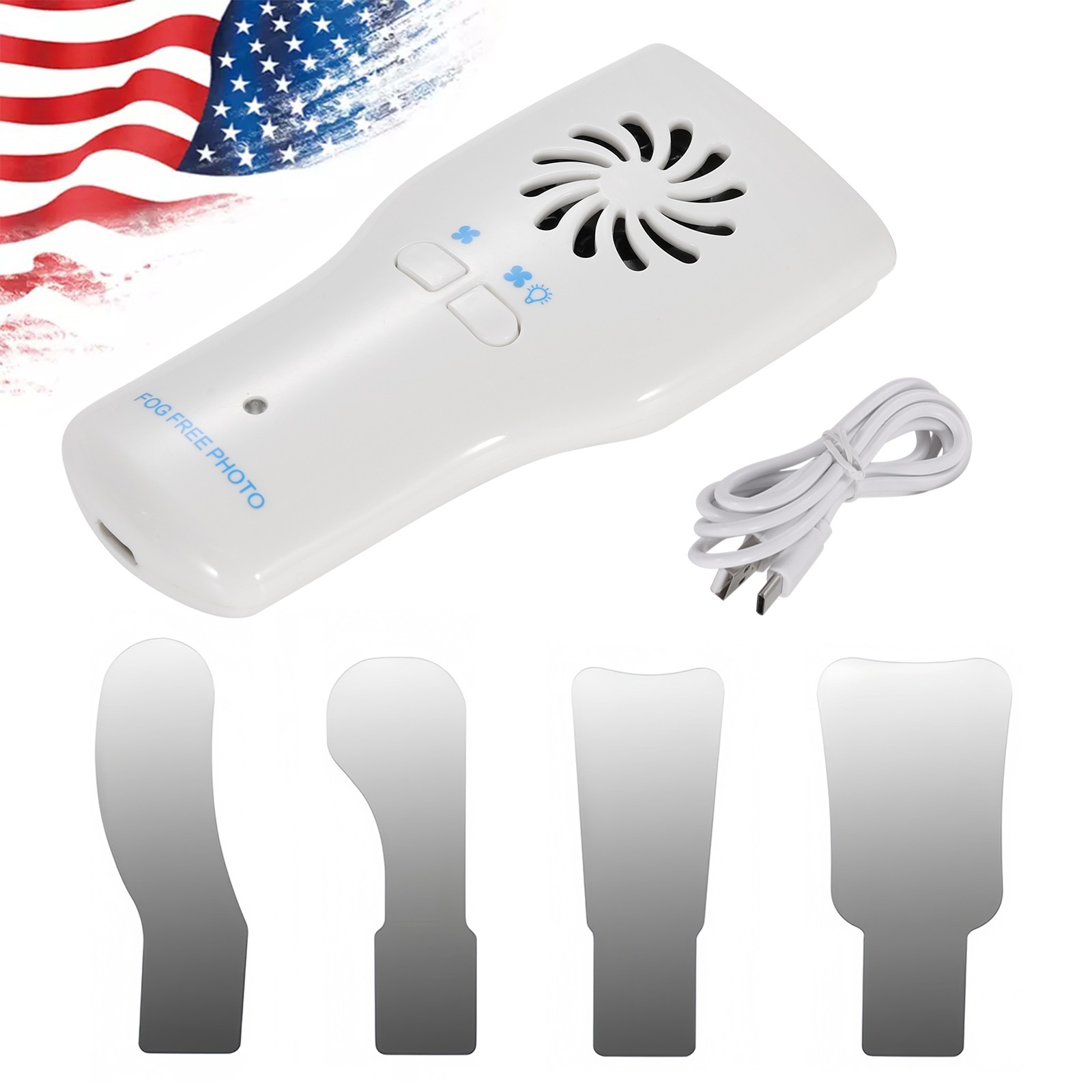 Dental Occlusal Mirror Fog Free LED Oral Intra Photo System 4 Mirrors Anti-Fog