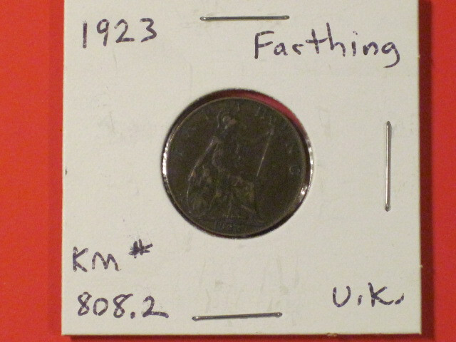 1923 Farthing - Great Britain - KM# 808.2