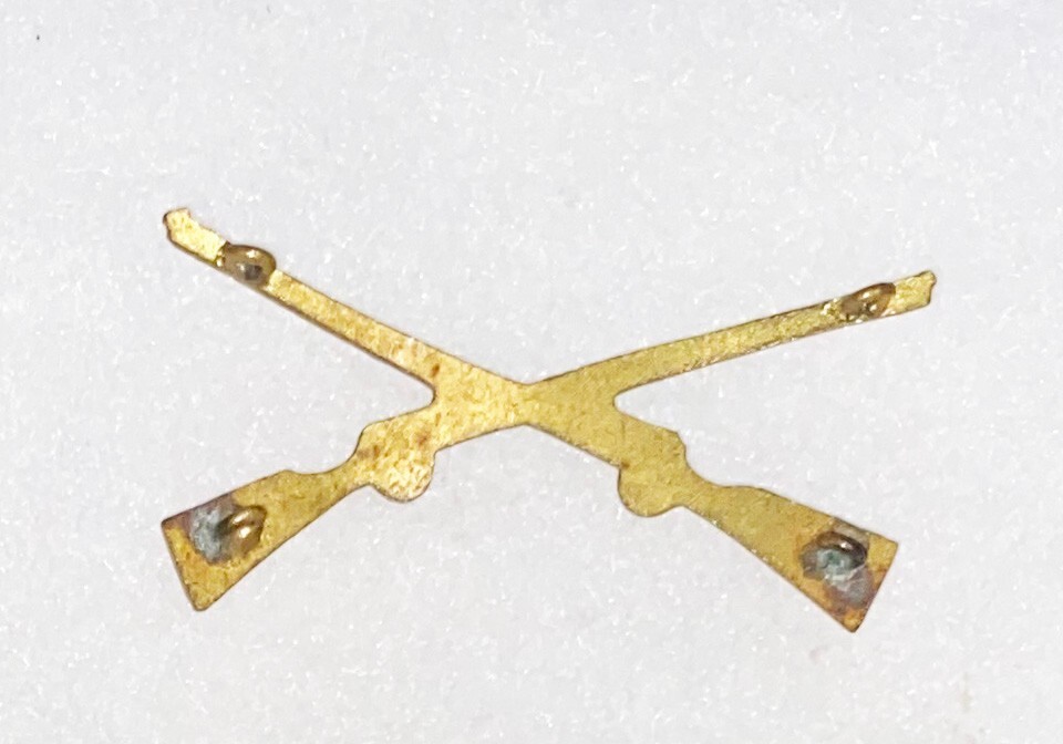 Pre-WWI Infantry Collar Device Sew Down Type