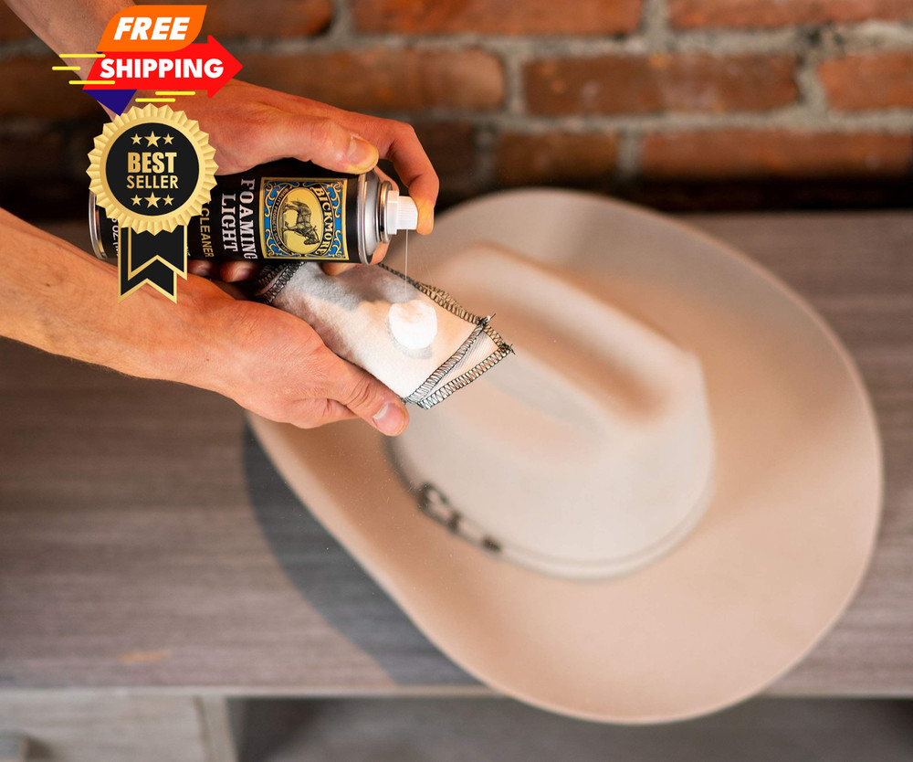 Bickmore Foaming Light Hat Cleaner Kit - Remove Dirt, Foaming, Hats