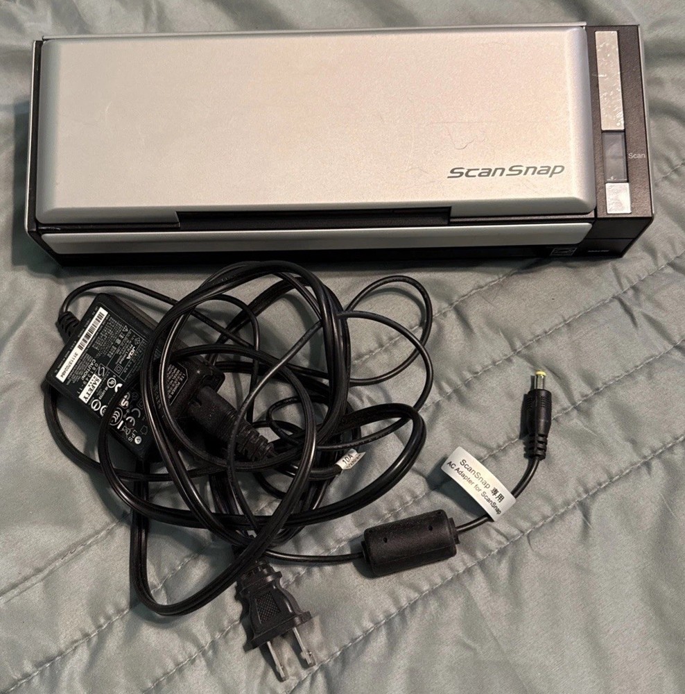 Fujitsu S1300 ScanSnap Document Scanner Tested & Working EUC