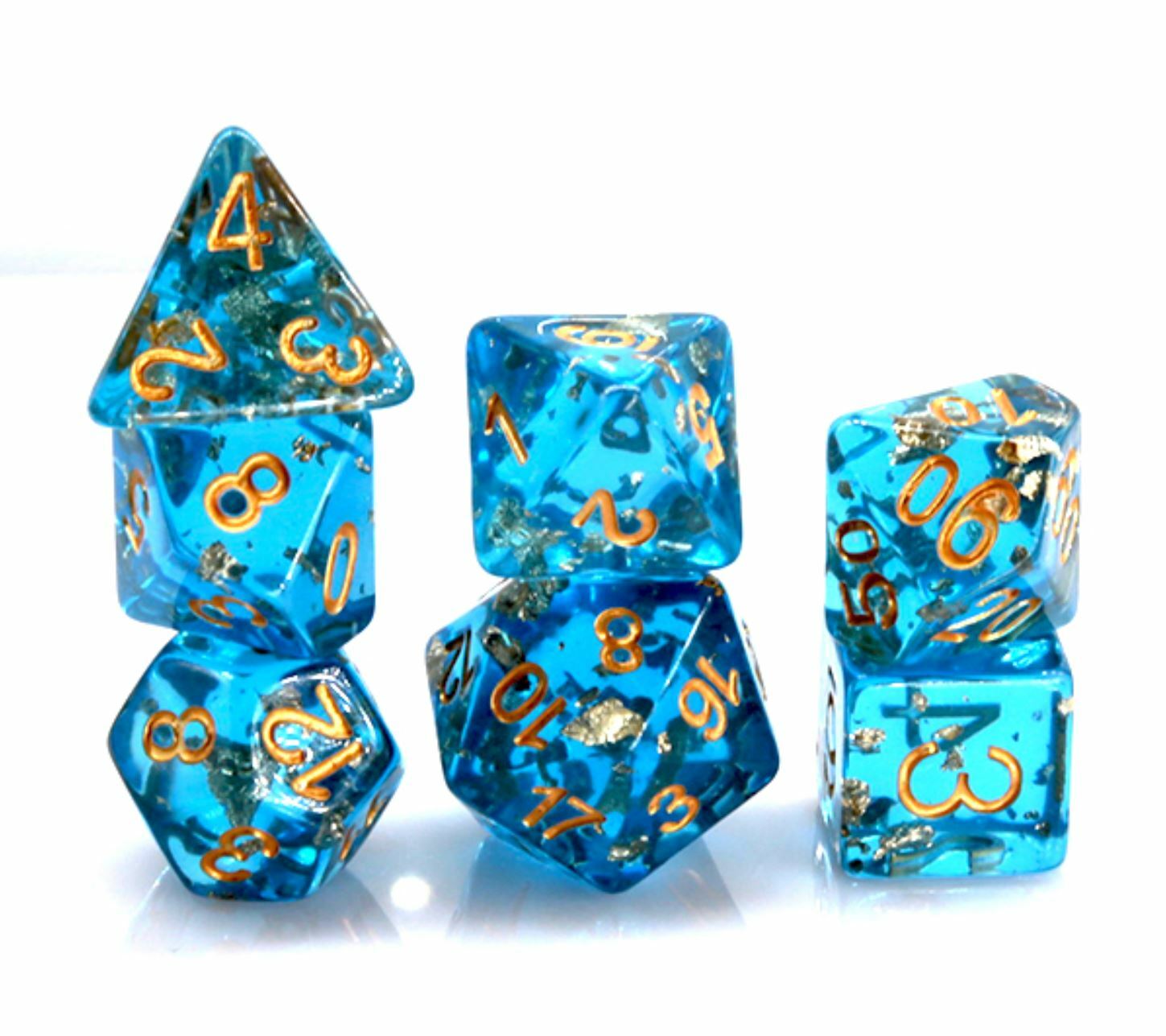 Sunken Treasure 7 Dice Set Polyhedral RPG Dice for DnD Pathfinder