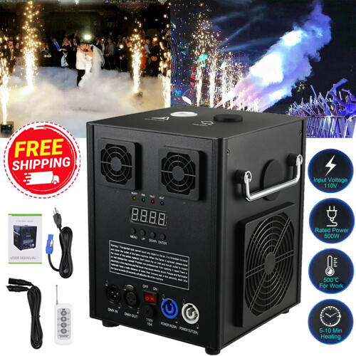 2pcs 700W Cold Spark Machine Stage Effect DMX Firework Machine DJ Event Party