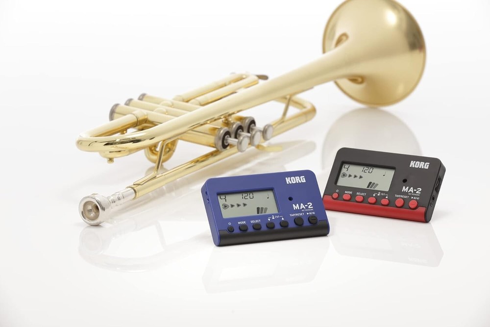 Lightweight Multi-Function Metronome with Long Battery Life - Black/Red and Blue