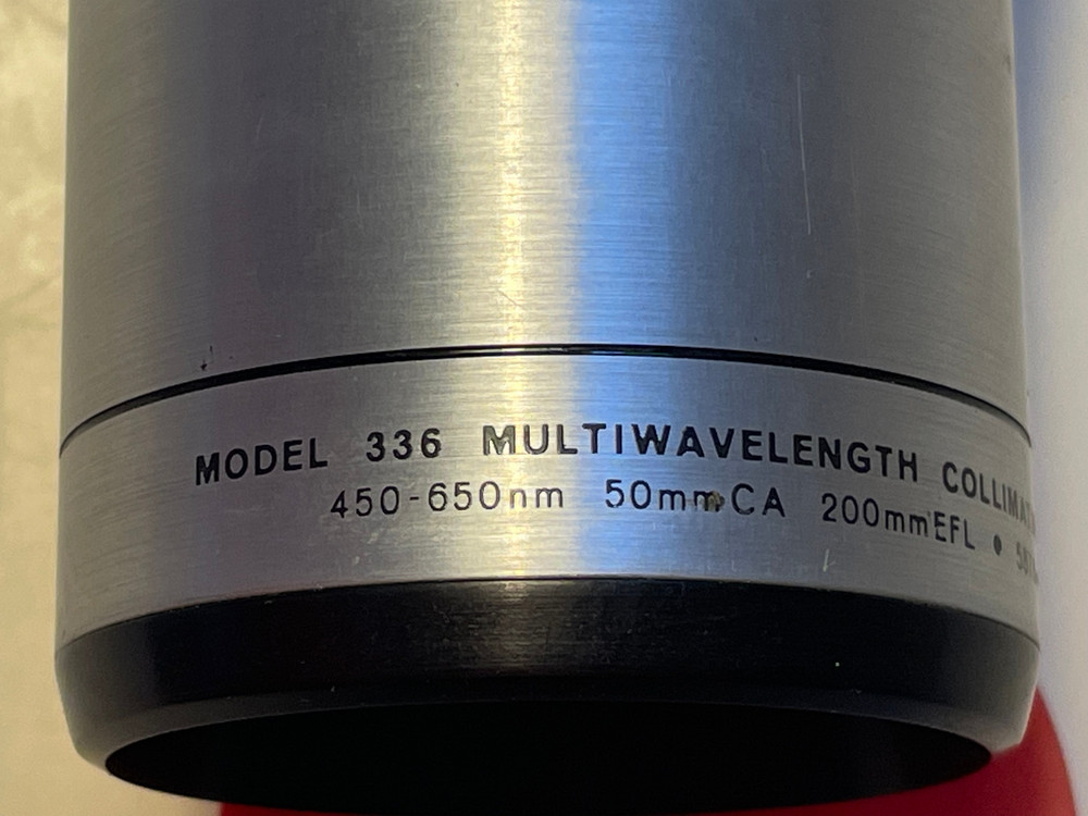 Spectra-Physics 336 multi-wavelength collimating lens + 332 spatial filter