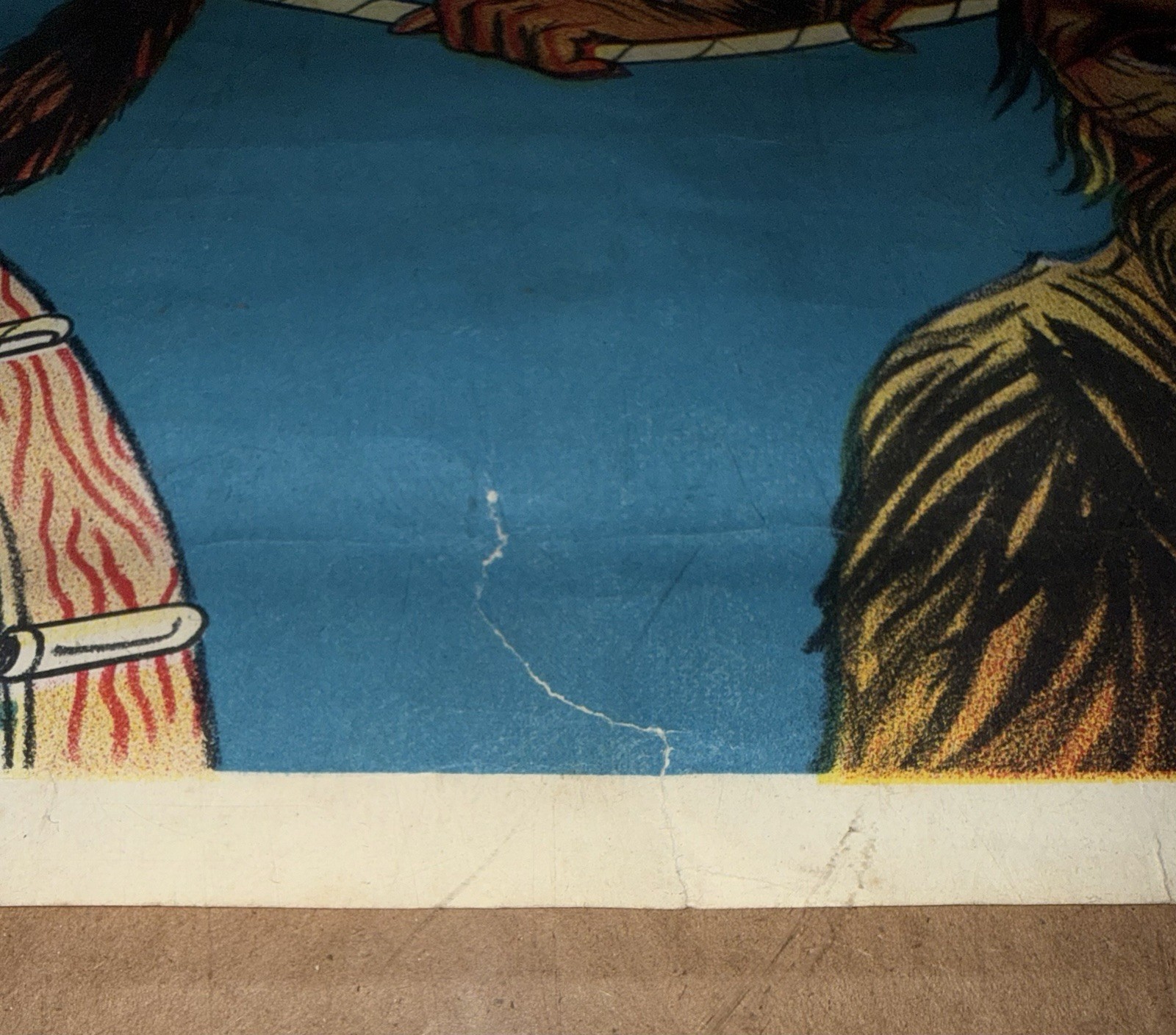 GLOBE Vintage Antique 1950S Litho Usa Circus Poster Evil Looking Monkeys Great