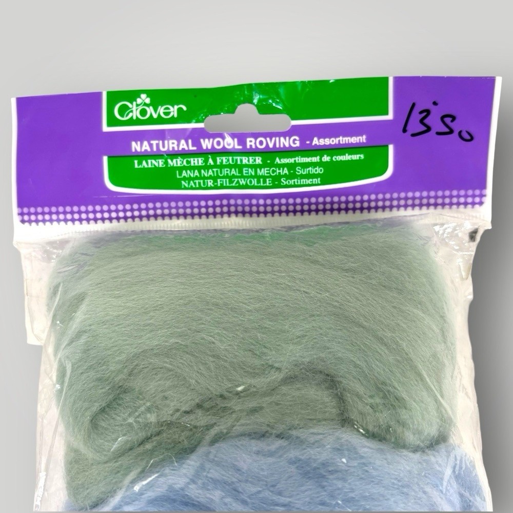 Clover Natural Wool Roving Assortment 2.8oz