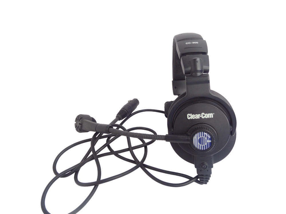 Clear-Com CC-300 Single-Ear Intercom Mic Headset with 4-Pin XLR Connector