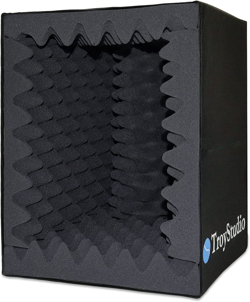 TroyStudio Portable Sound Recording Vocal Booth Box - |Reflection Filter & -