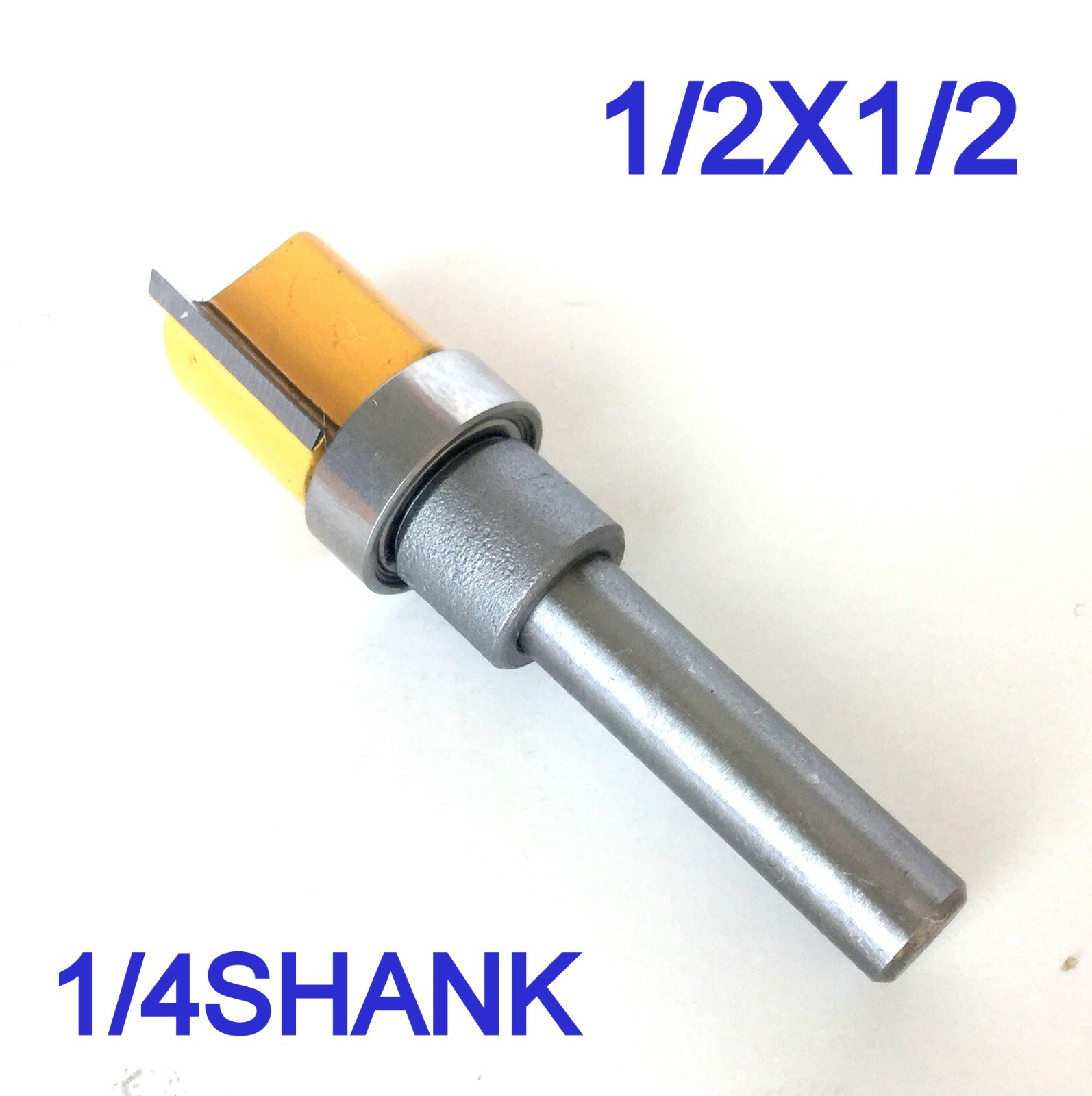 1 pc 1/4" Shank with Top Bearing Dado 1/2x1/2 Blade Flush Trim Pattern Bit G