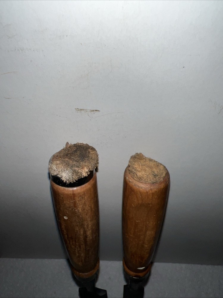 Vintage 2-Beveled Edge Socket Chisel 3/4" & 1" Unbranded