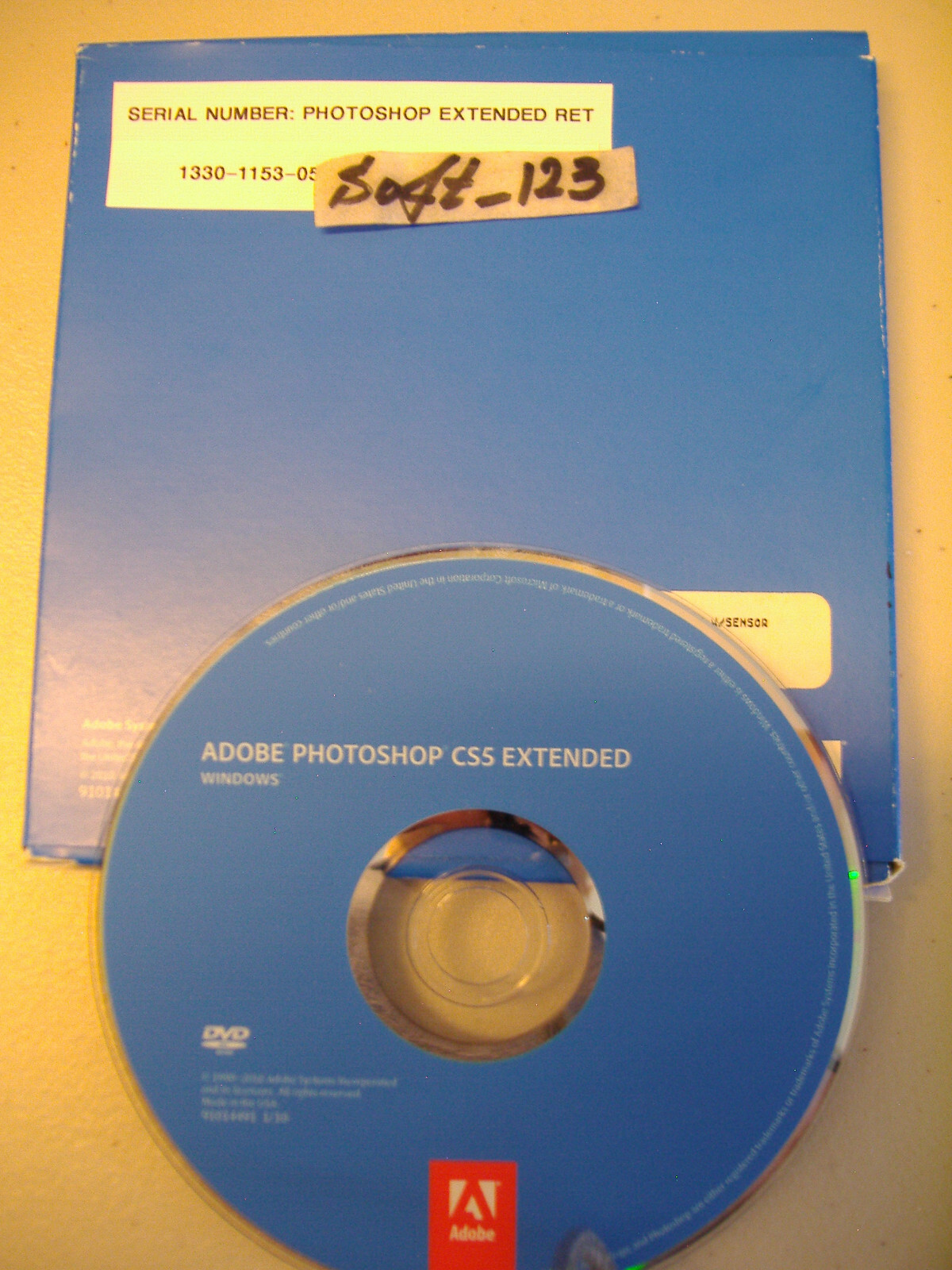 Adobe Photoshop CS5 Extended 64 & 32 bit for Windows Full Retail w/Serial Number