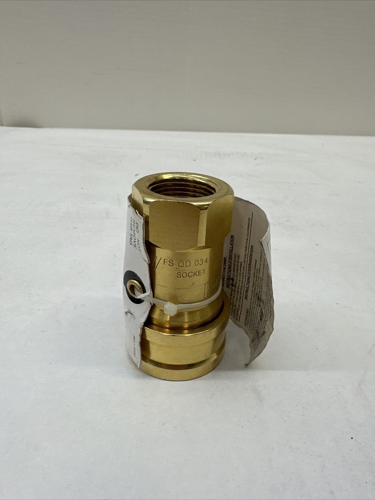 Easyflex FS-QD-034 Brass Quick Disconnect, 1/2”