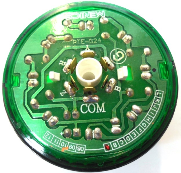 MENICS TOWER LIGHT PTE-G24, TOWER LIGHT, LED MODULE, GREEN, 24VDC, 1 3/4" W
