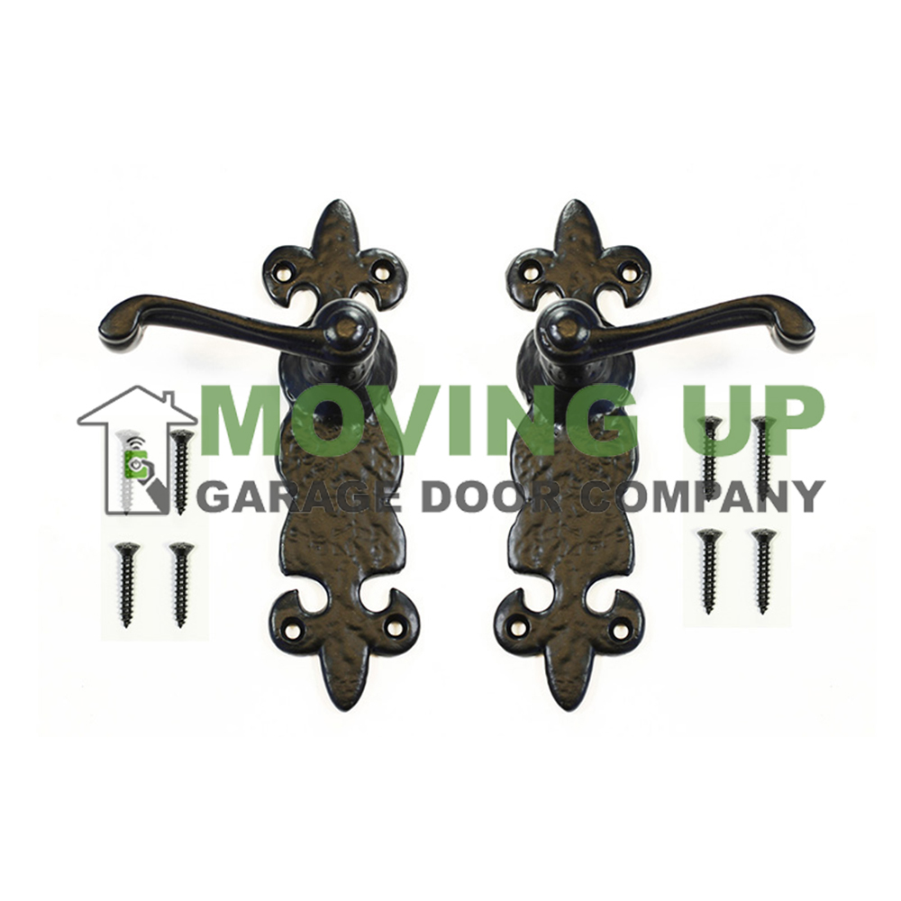 Garage Door Decorative Handle Set Cast Iron 8"