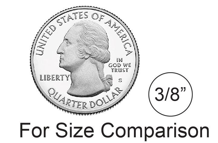 3/8" Clear Dots Round Vinyl Color Code Inventory Label Dot Stickers 3/8 Inch