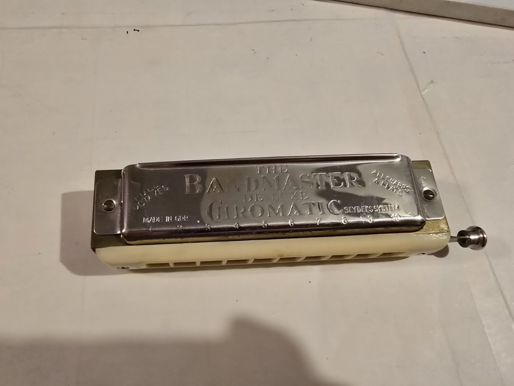 Vintage The Bandmaster Deluxe Gromatic And Violin King Harmonica