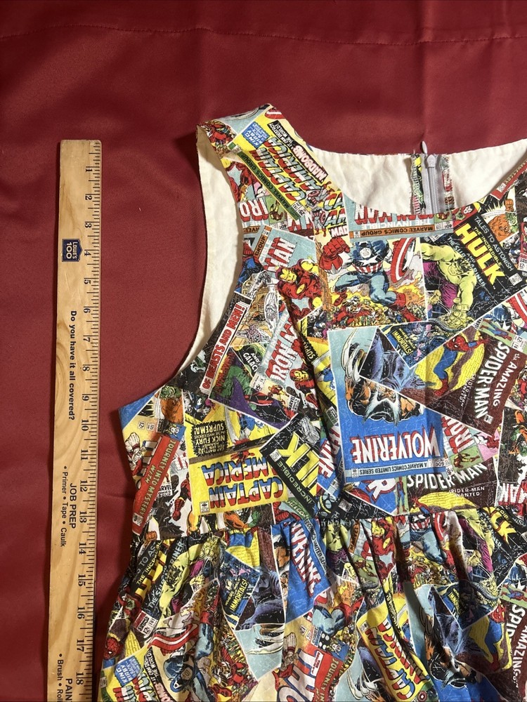 Handmade Marvel Comic Superhero Plus Size Dress Comic Con