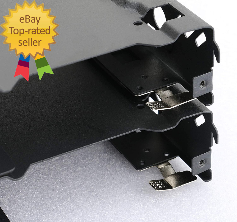 - Stackable 3.5" HDD Bracket Duo Pack Cases Ph-Hddkt_03 Black
