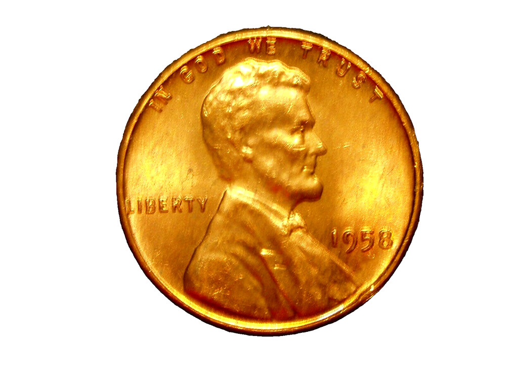 1958  UNC LINCOLN WHEAT CENT #11