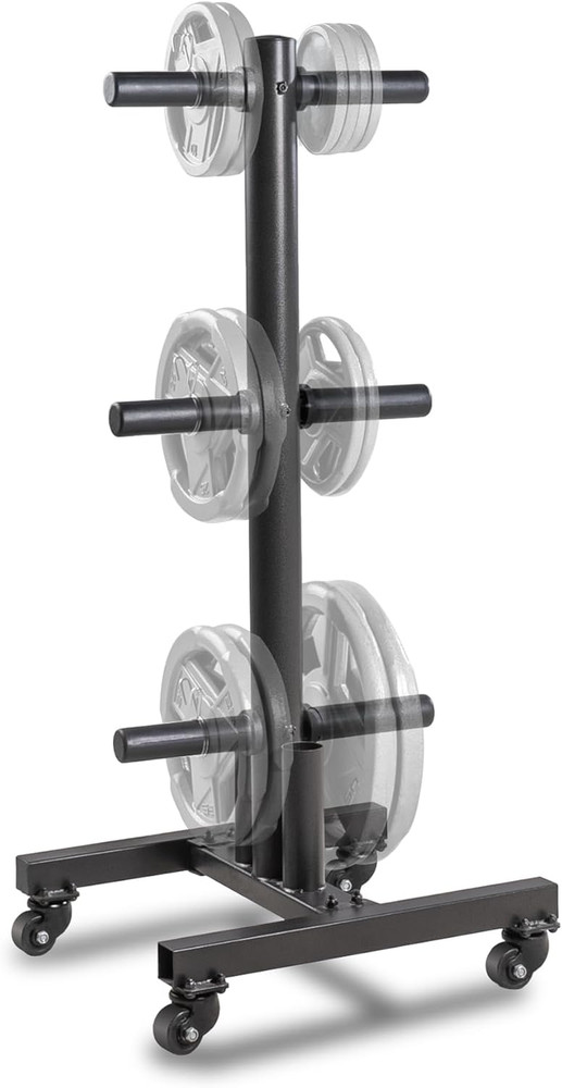 Olympic Weight Plate Tree Rack for 2-Inch Plates - Space-Saving Storage