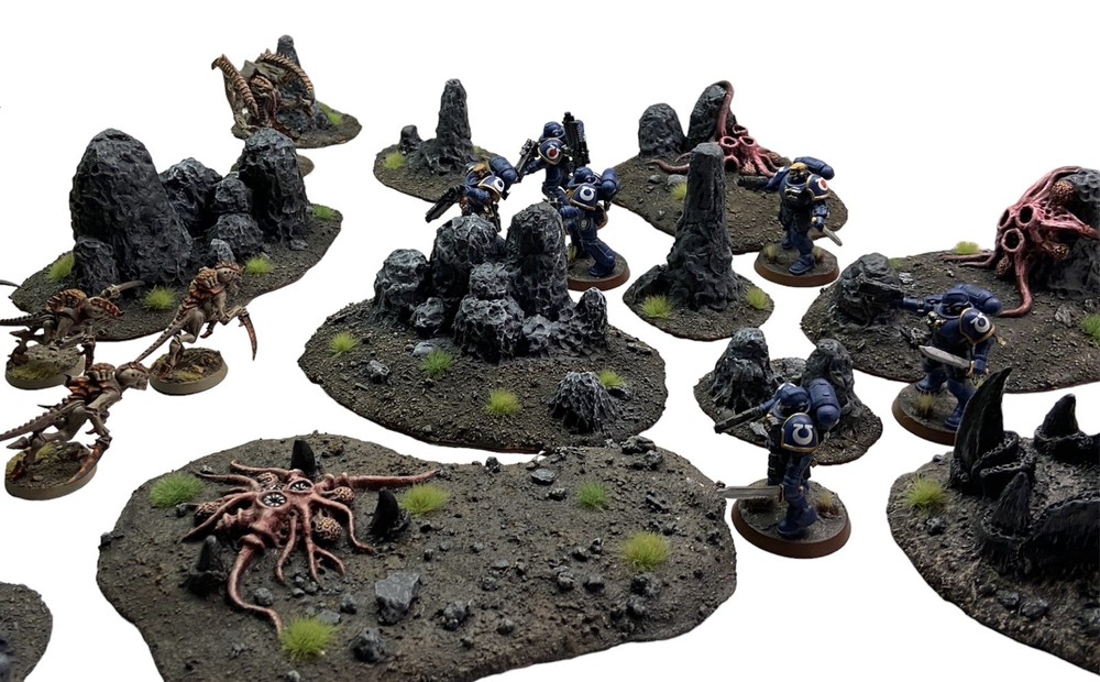 Large Tyranid Army/ Battlefield Terrain Painted Set Custom