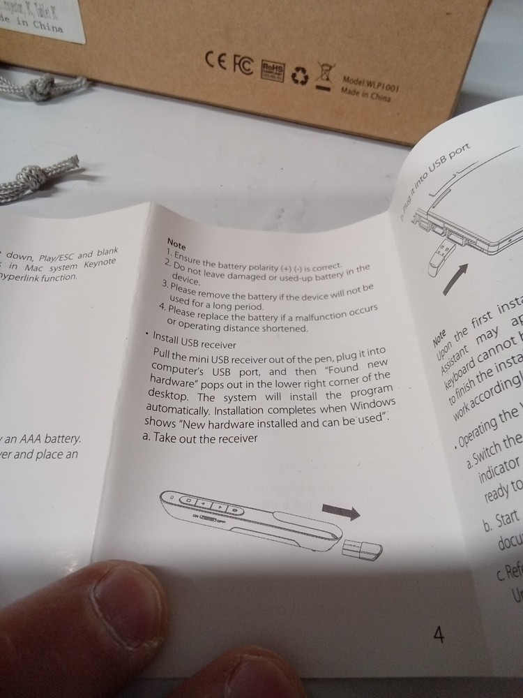 ELEKETE WIRELESS PRESENTER WITH LEASER POINTER PRESENTATION CLICKER,330FT