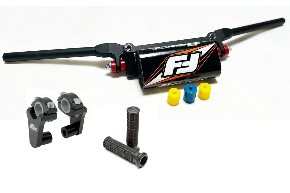 Fasst Flexx 14 Low Handlebars Orange Rox 2" Riser Grip Yamaha Banshee Blaster