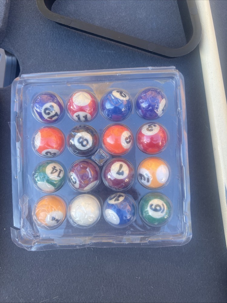 Pool Mini Game Light Up Tabletop Table Billiards Preowned