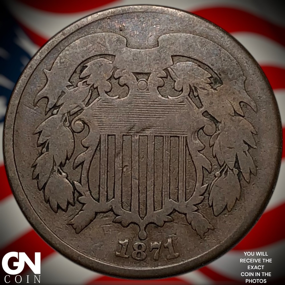 1871 2 Cent Piece Z5557
