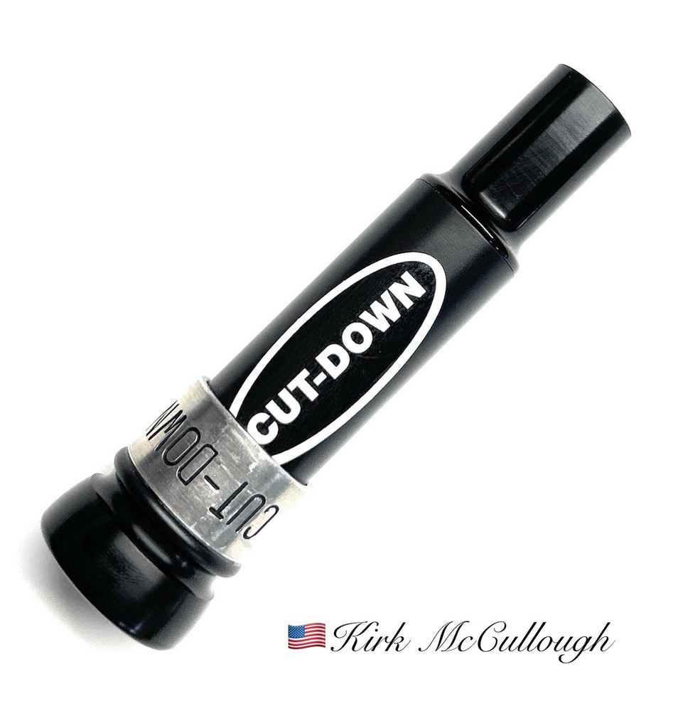 🇺🇸Kirk McCullough OUTLAW CUT-DOWN Duck Call. Threaded Keyhole Insert.